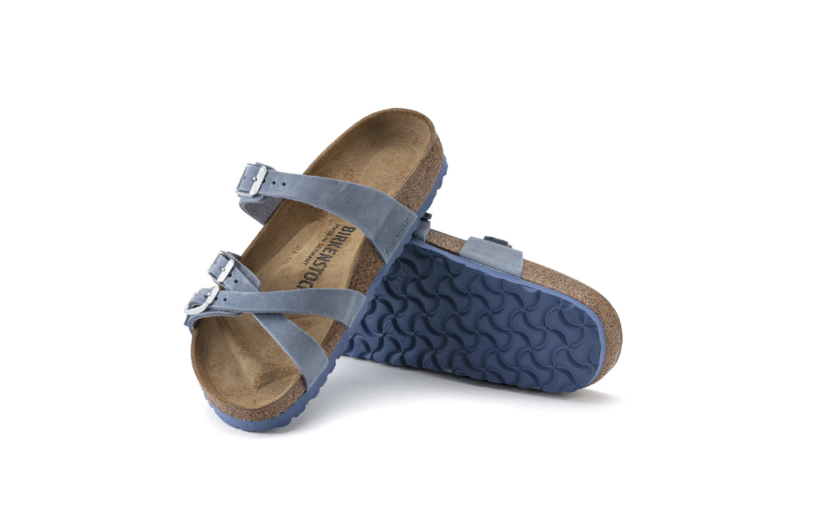 Birkenstock Franca Oiled Leather Dusty Blue
