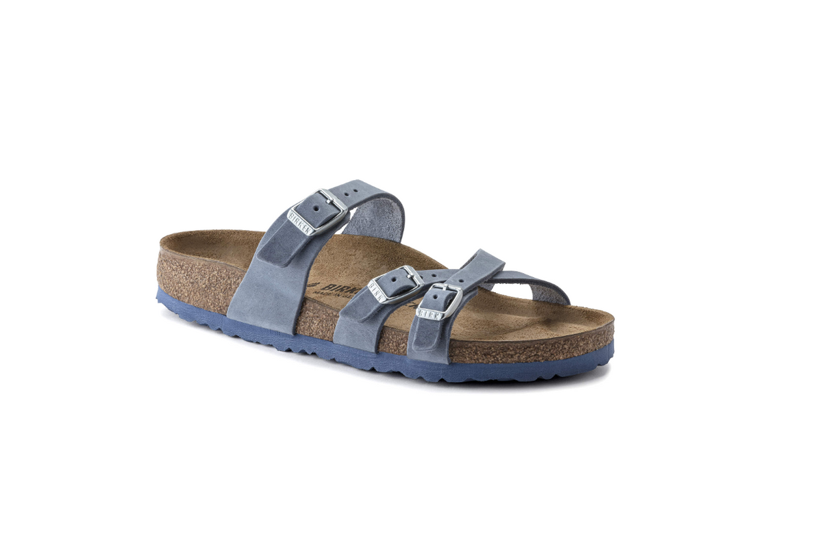 Birkenstock Franca Oiled Leather Dusty Blue