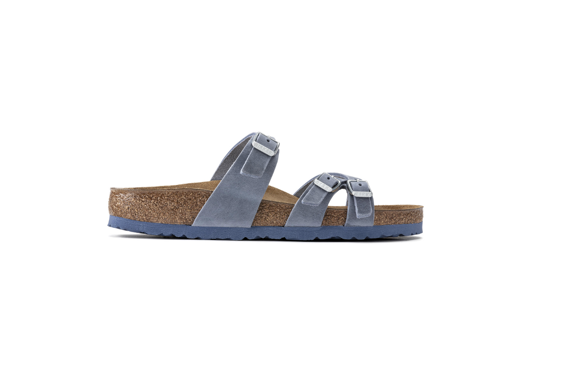 Birkenstock Franca Oiled Leather Dusty Blue