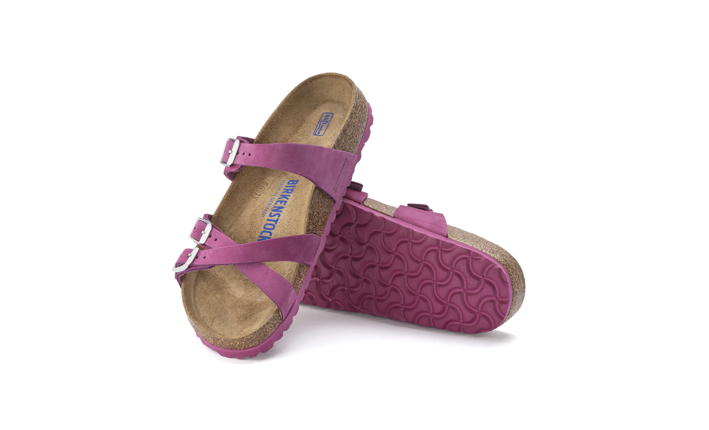 Birkenstock Franca Soft Footbed Nubuck Leather Dark Fuchsia