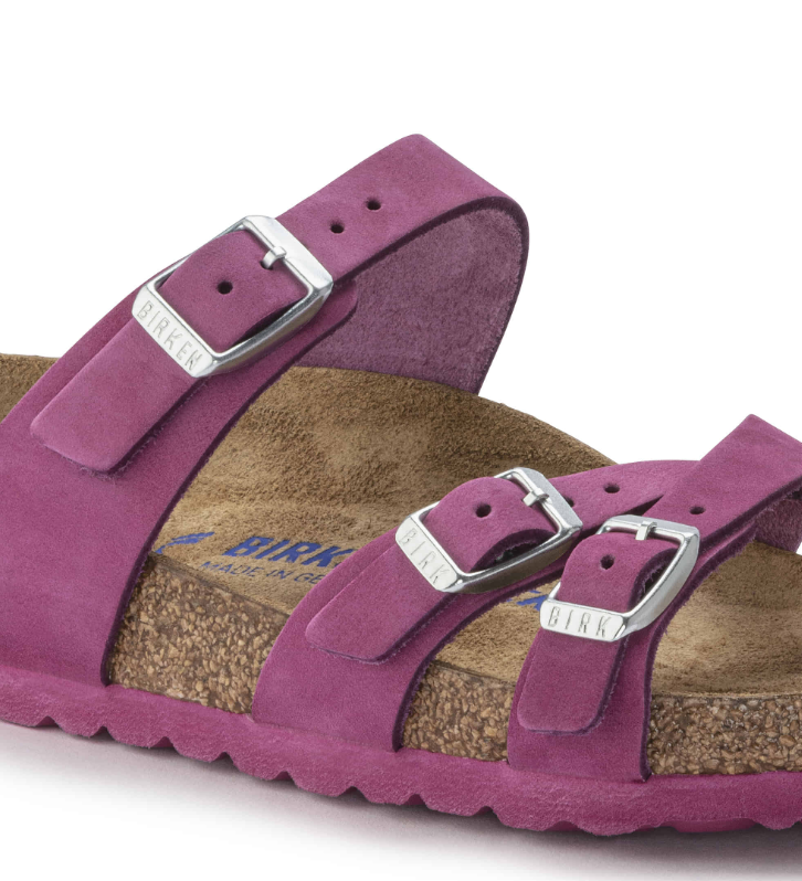 Birkenstock Franca Soft Footbed Nubuck Leather Dark Fuchsia