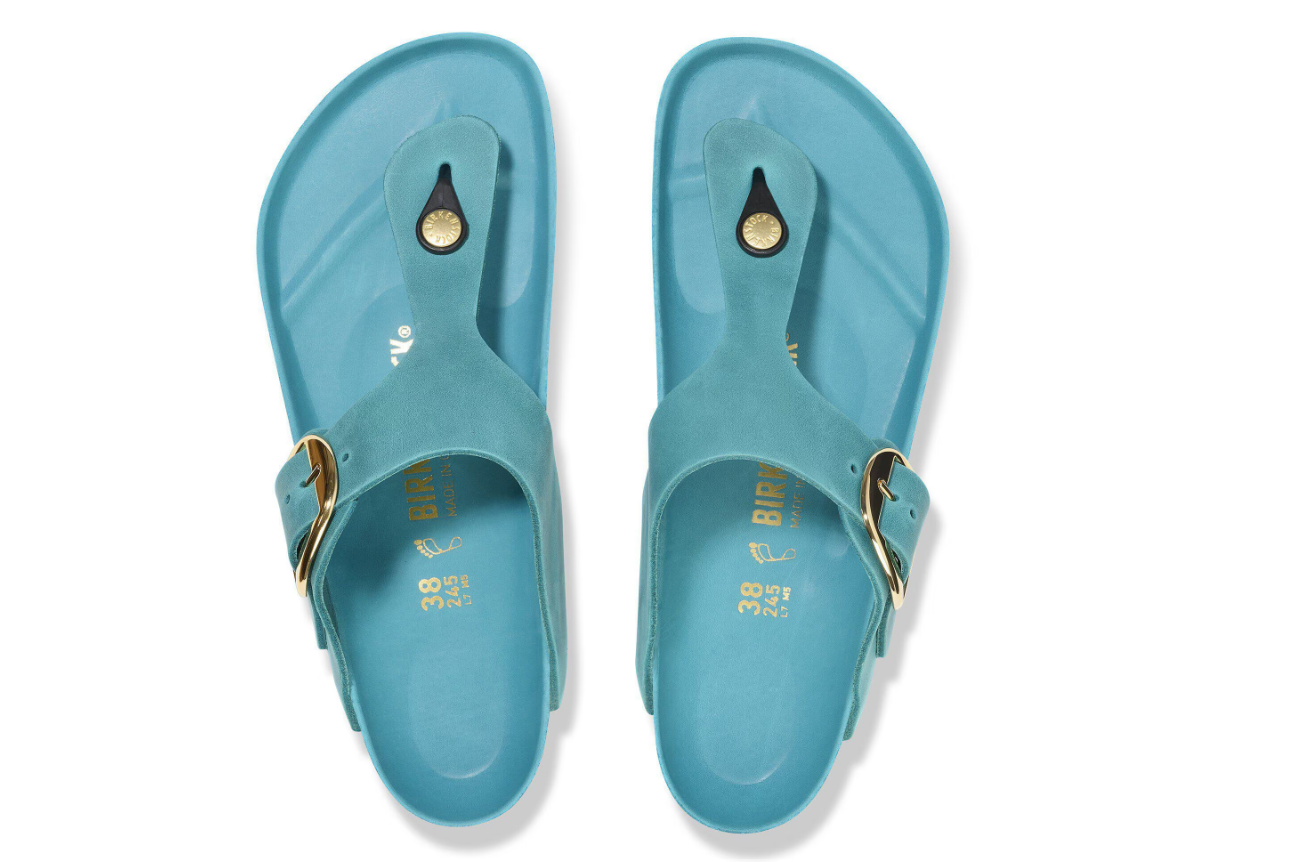 Birkenstock Gizeh Big Buckle Oiled Leather Biscay Bay