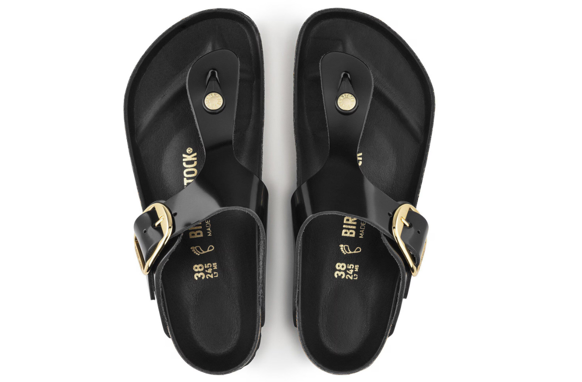 Birkenstock Gizeh Big Buckle High Shine - Black, Regular