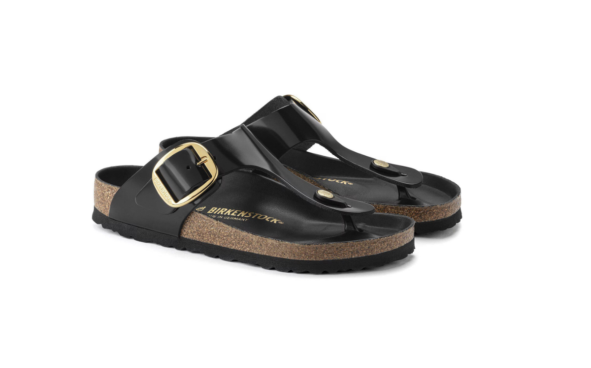 Birkenstock Gizeh Big Buckle High Shine - Black, Regular