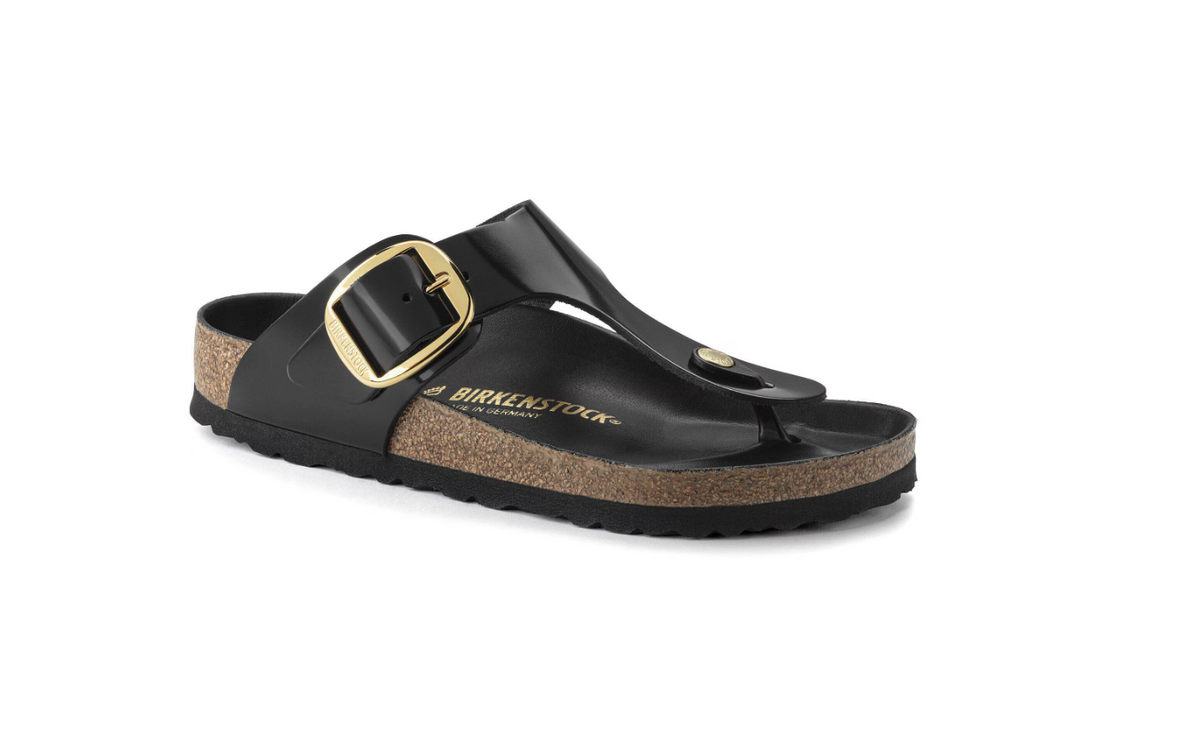 Birkenstock Gizeh Big Buckle High Shine - Black, Regular