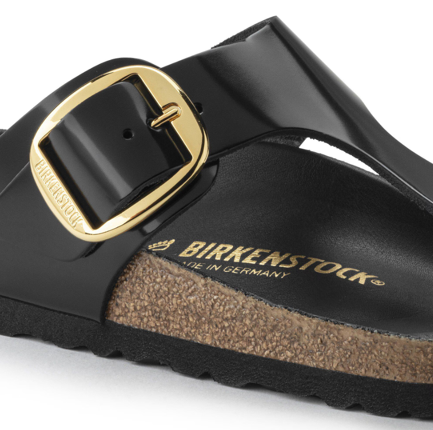 Birkenstock Gizeh Big Buckle High Shine - Black, Regular