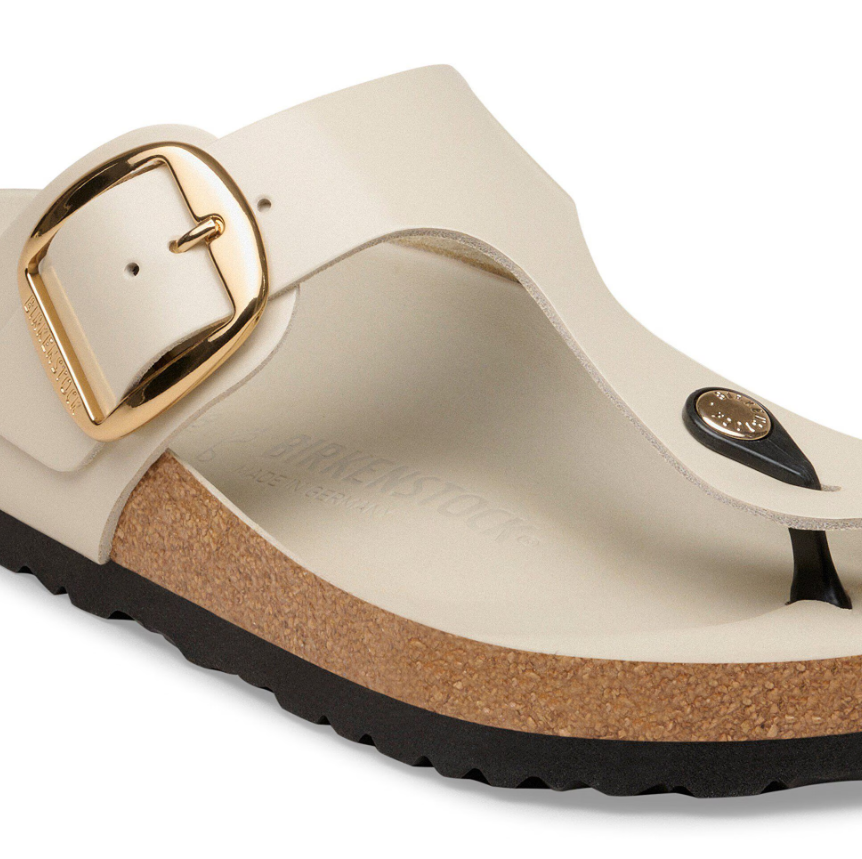 Birkenstock Gizeh Big Buckle Natural Leather Patent