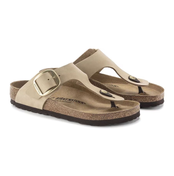 Birkenstock Gizeh Big Buckle Nubuck Sandcastle