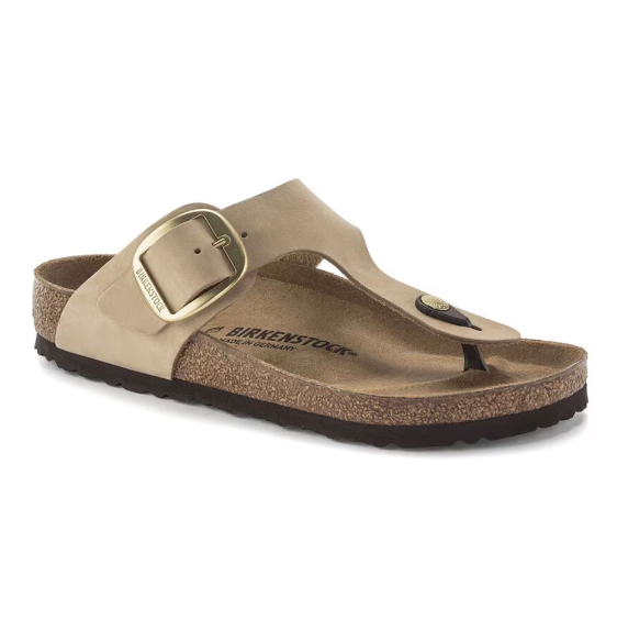 Birkenstock Gizeh Big Buckle Nubuck Sandcastle