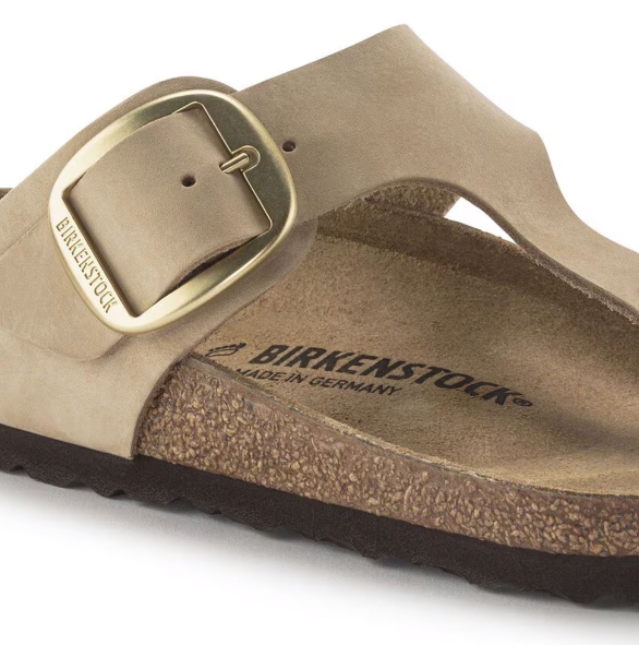 Birkenstock Gizeh Big Buckle Nubuck Sandcastle