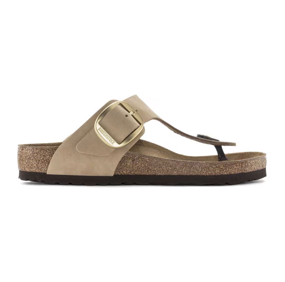 Birkenstock Gizeh Big Buckle Nubuck Sandcastle