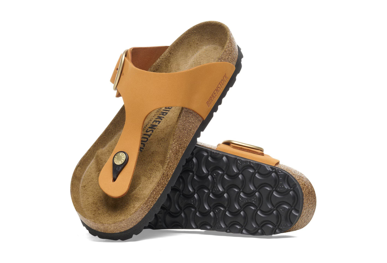 Birkenstock Gizeh Big Buckle Nubuck Leather Burnt Orange