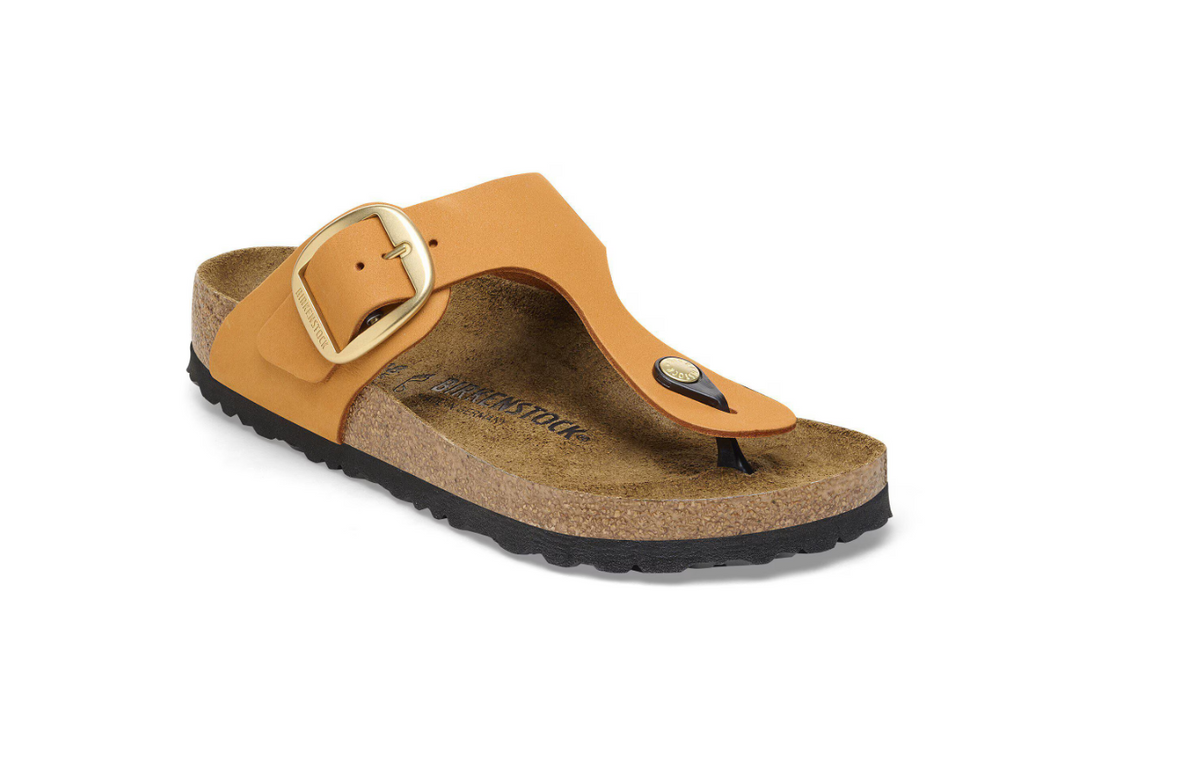 Birkenstock Gizeh Big Buckle Nubuck Leather Burnt Orange