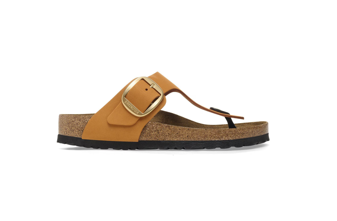 Birkenstock Gizeh Big Buckle Nubuck Leather Burnt Orange