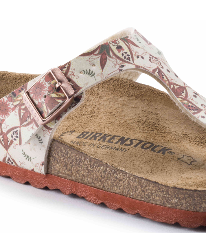 Birkenstock Gizeh Birko-Flor Boho Flowers Earth Red