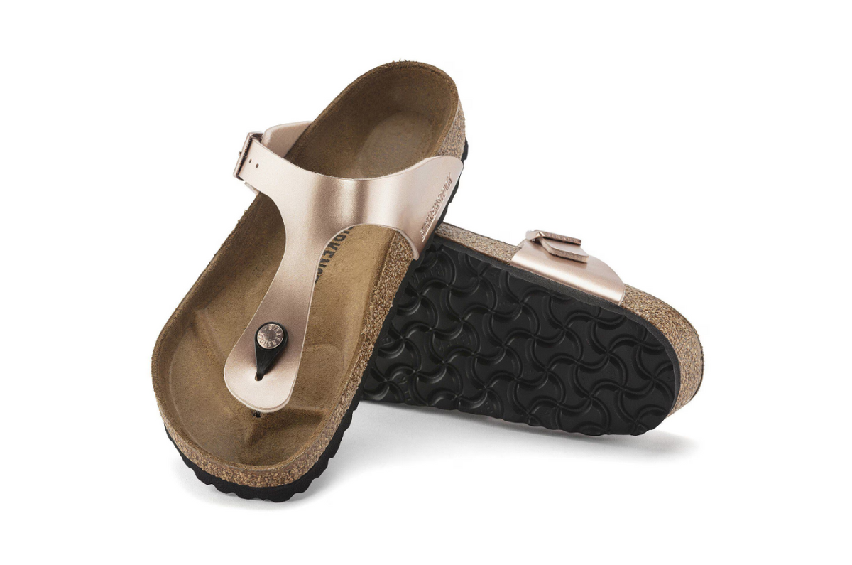 Birkenstock Gizeh Birko-Flor Metallic Copper