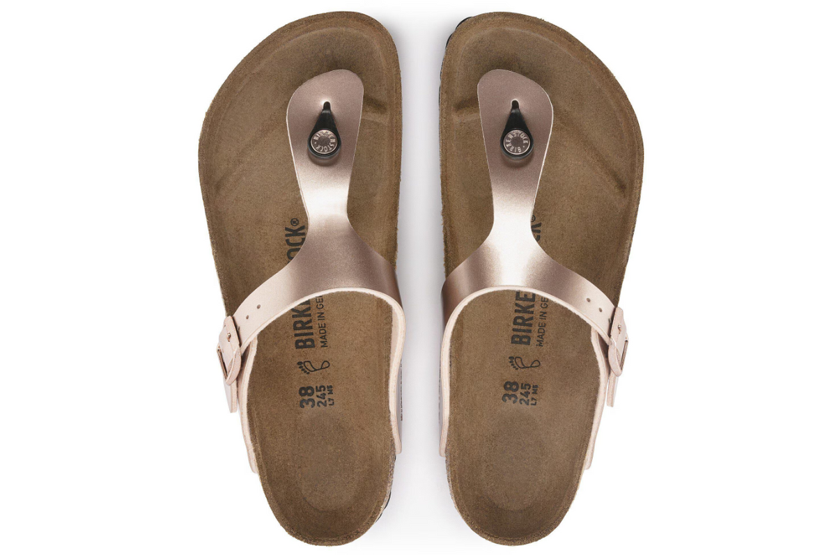 Birkenstock Gizeh Birko-Flor Metallic Copper