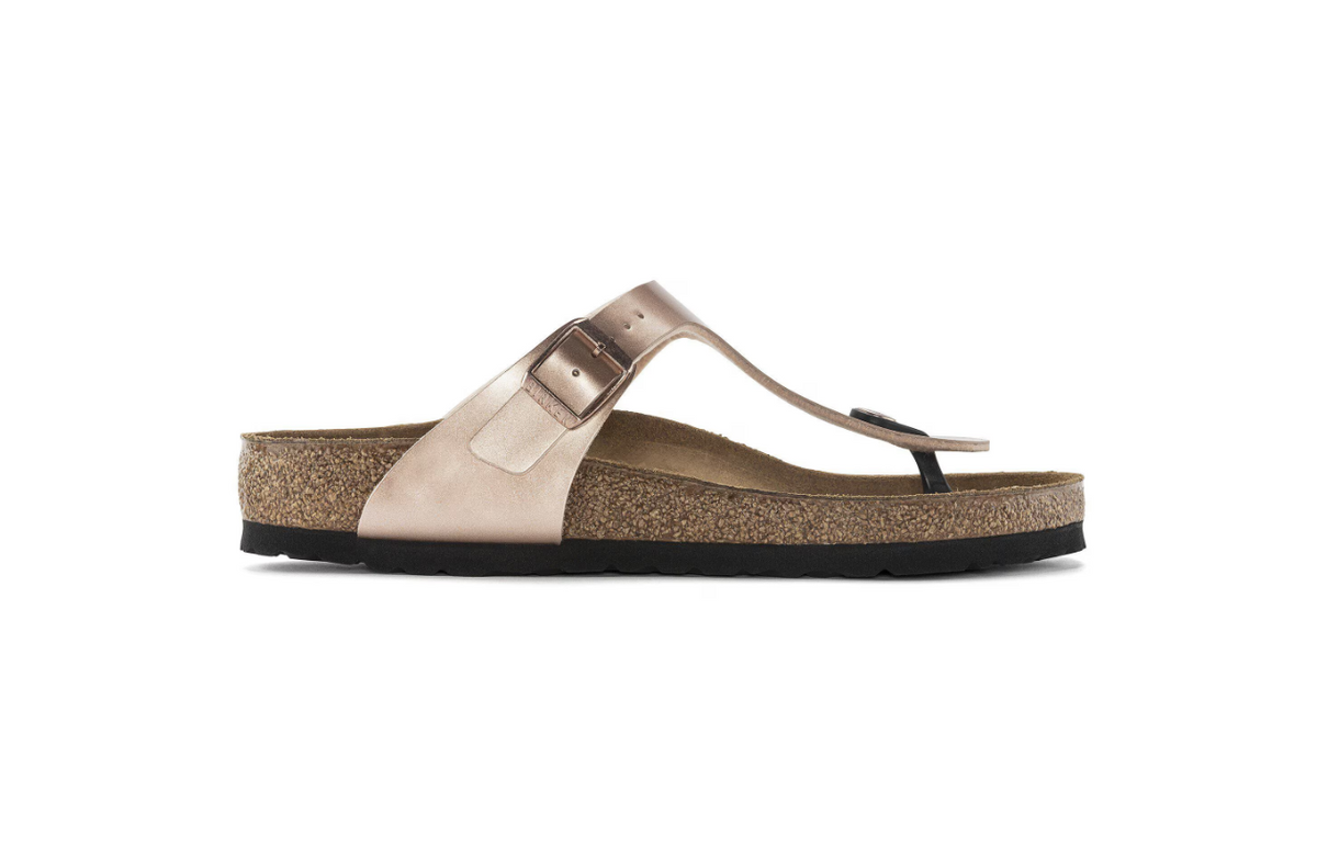 Birkenstock Gizeh Birko-Flor Metallic Copper
