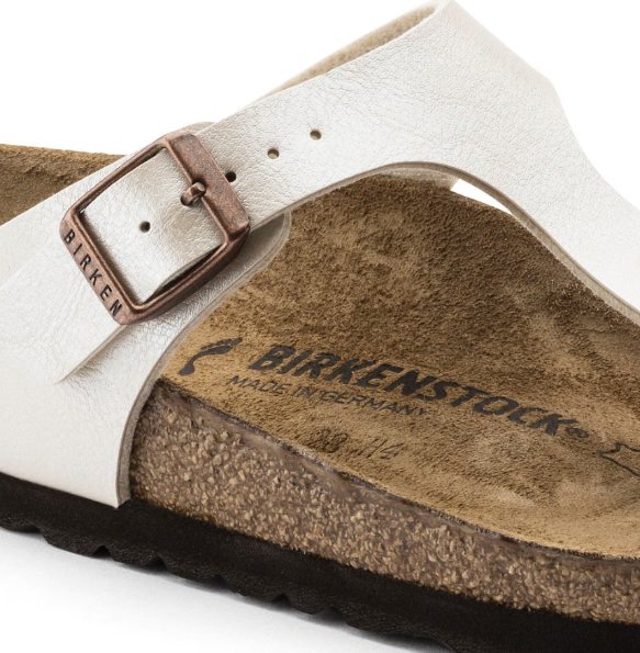 Birkenstock Gizeh Birko-Flor Graceful Pearl - White, Regular