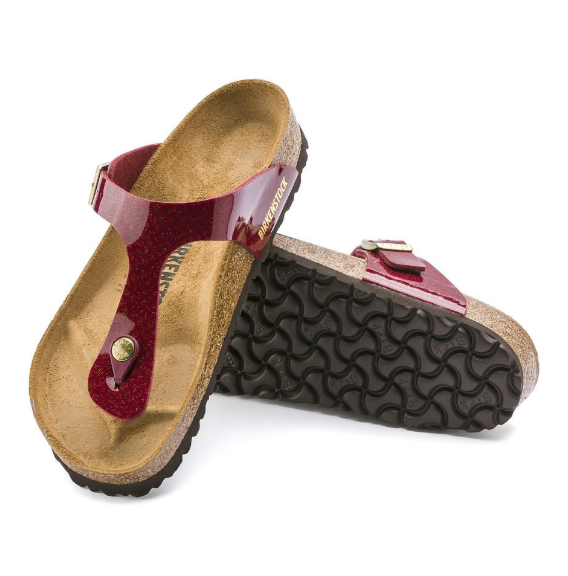 Birkenstock Gizeh Birko-Flor Magic Snake Bordeaux