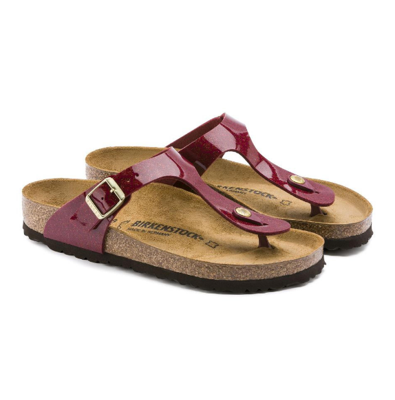 Birkenstock Gizeh Birko-Flor Magic Snake Bordeaux