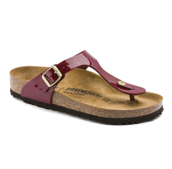 Birkenstock Gizeh Birko-Flor Magic Snake Bordeaux