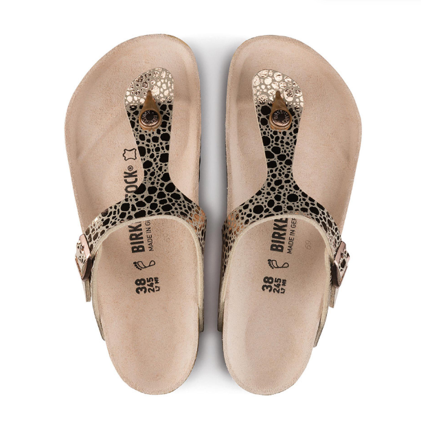 Birkenstock Gizeh Birko-Flor Metallic Stones Copper