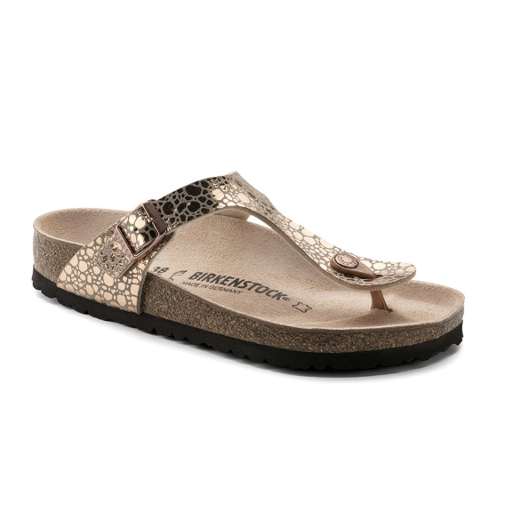 Birkenstock Gizeh Birko-Flor Metallic Stones Copper