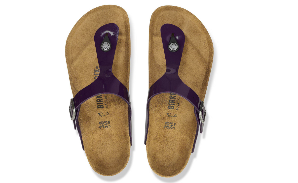 Birkenstock Gizeh Birko-Flor Patent Acai