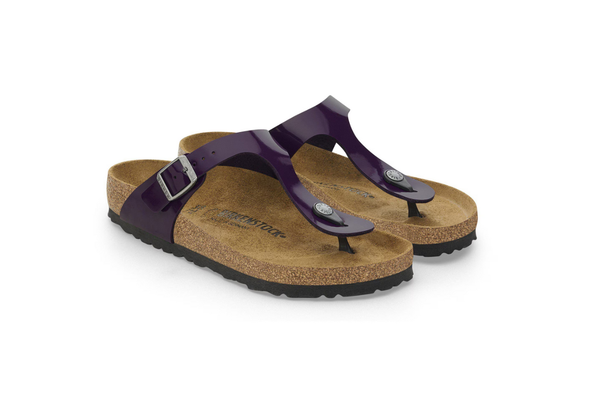 Birkenstock Gizeh Birko-Flor Patent Acai