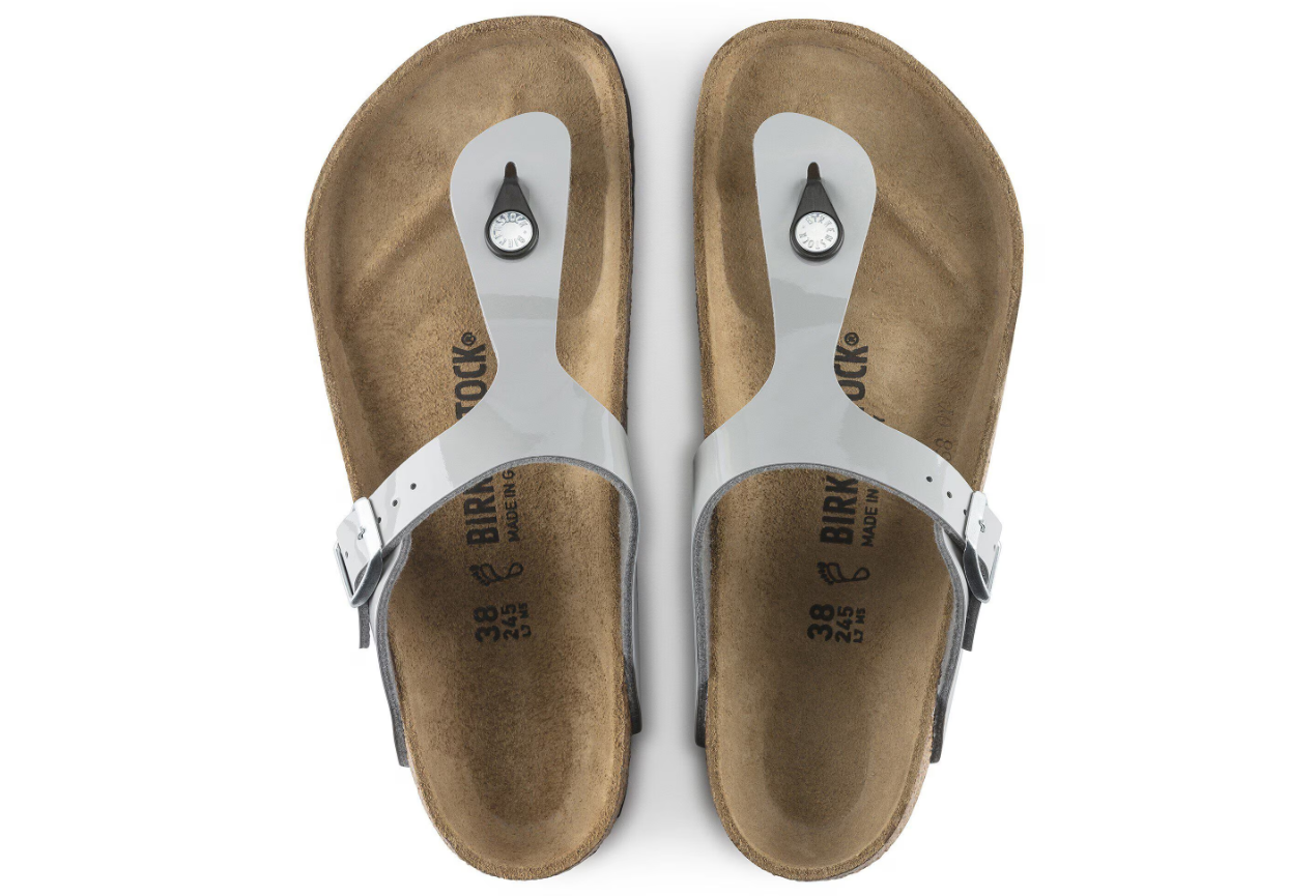 Birkenstock Gizeh Birko-Flor Patent Alloy