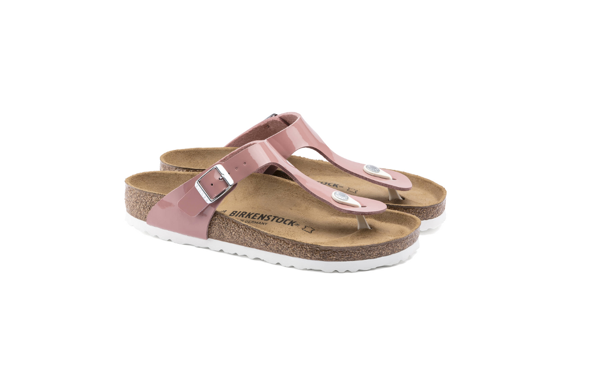 Birkenstock Gizeh Birko-Flor Patent Old - Rose, Regular