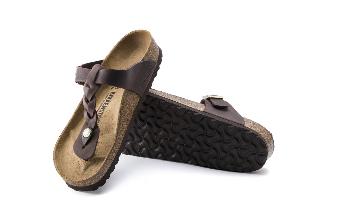 Birkenstock Gizeh Braided Oiled Leather - Habana, Regular