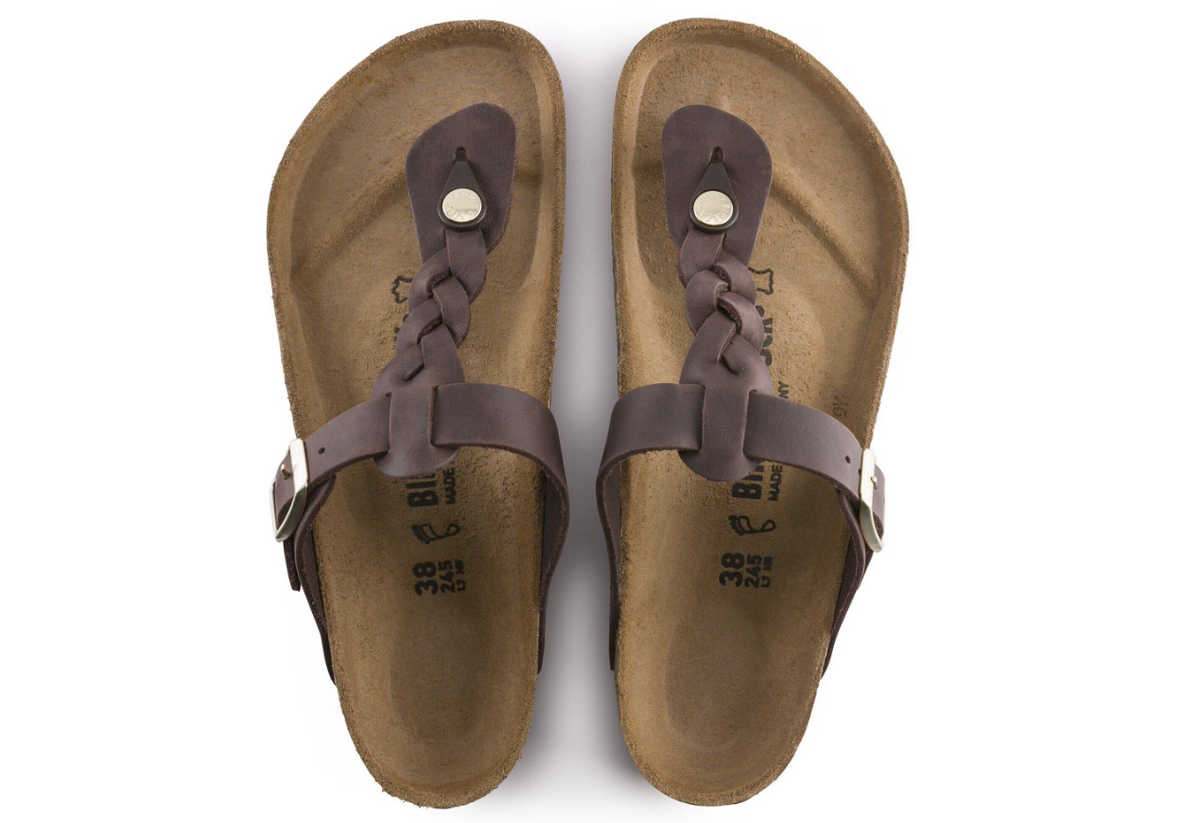 Birkenstock Gizeh Braided Oiled Leather - Habana, Regular