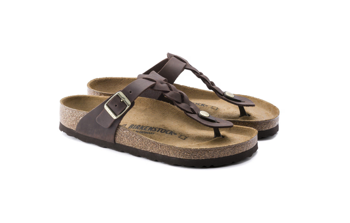 Birkenstock Gizeh Braided Oiled Leather - Habana, Regular