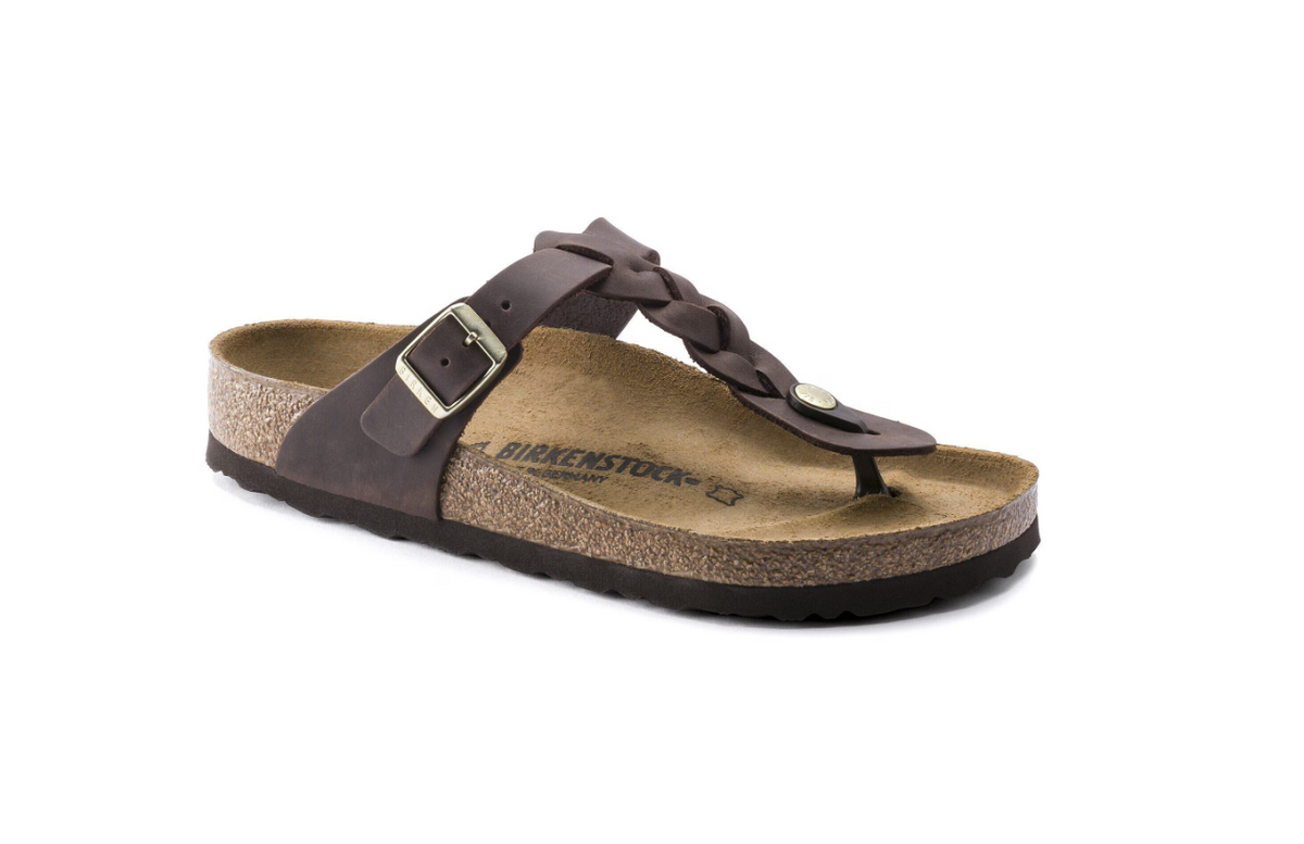Birkenstock Gizeh Braided Oiled Leather - Habana, Regular