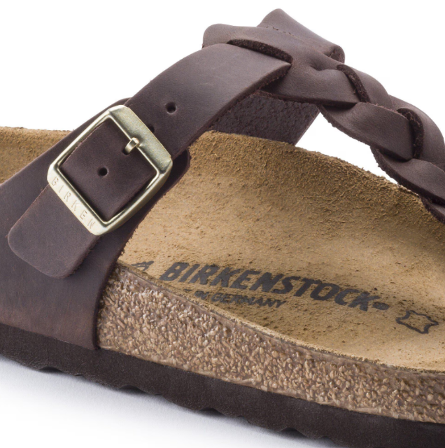 Birkenstock Gizeh Braided Oiled Leather - Habana, Regular