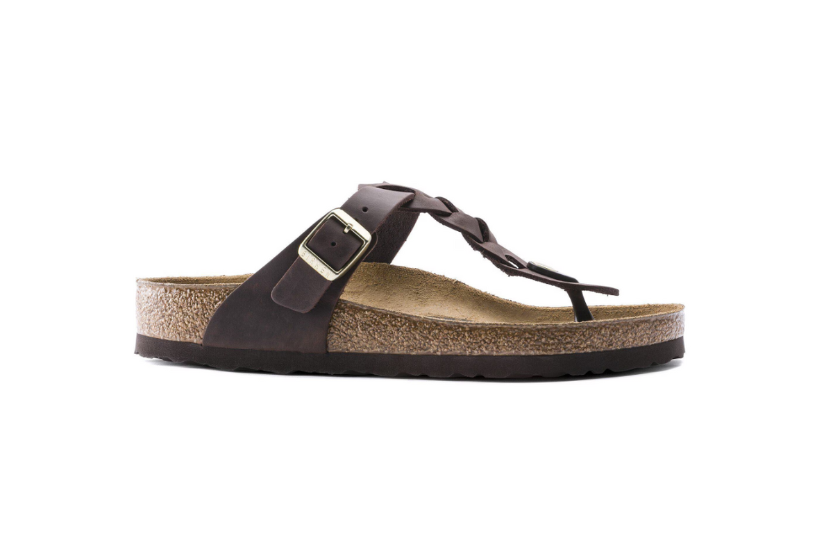 Birkenstock Gizeh Braided Oiled Leather - Habana, Regular