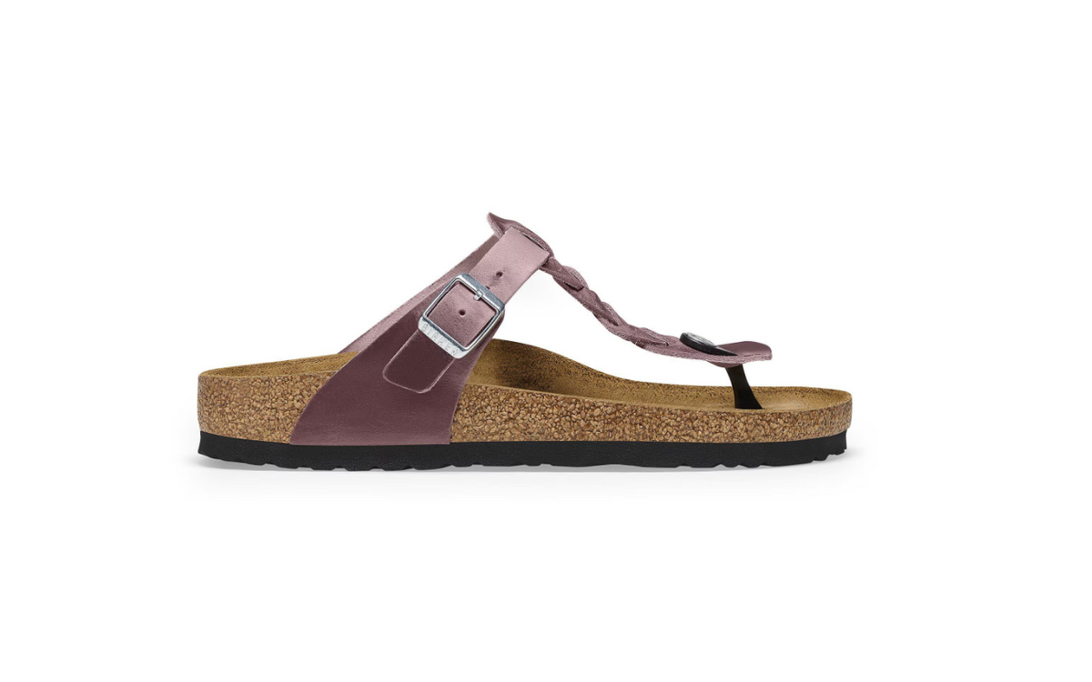 Birkenstock Gizeh Braided Oiled Leather - Lavender, Regular