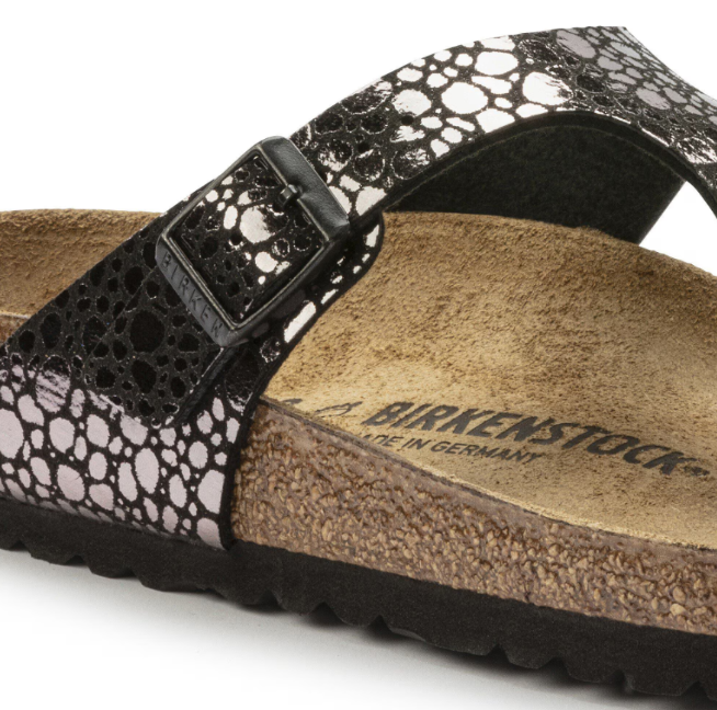 Birkenstock Gizeh Birko-Flor Metallic Stones Black Regular