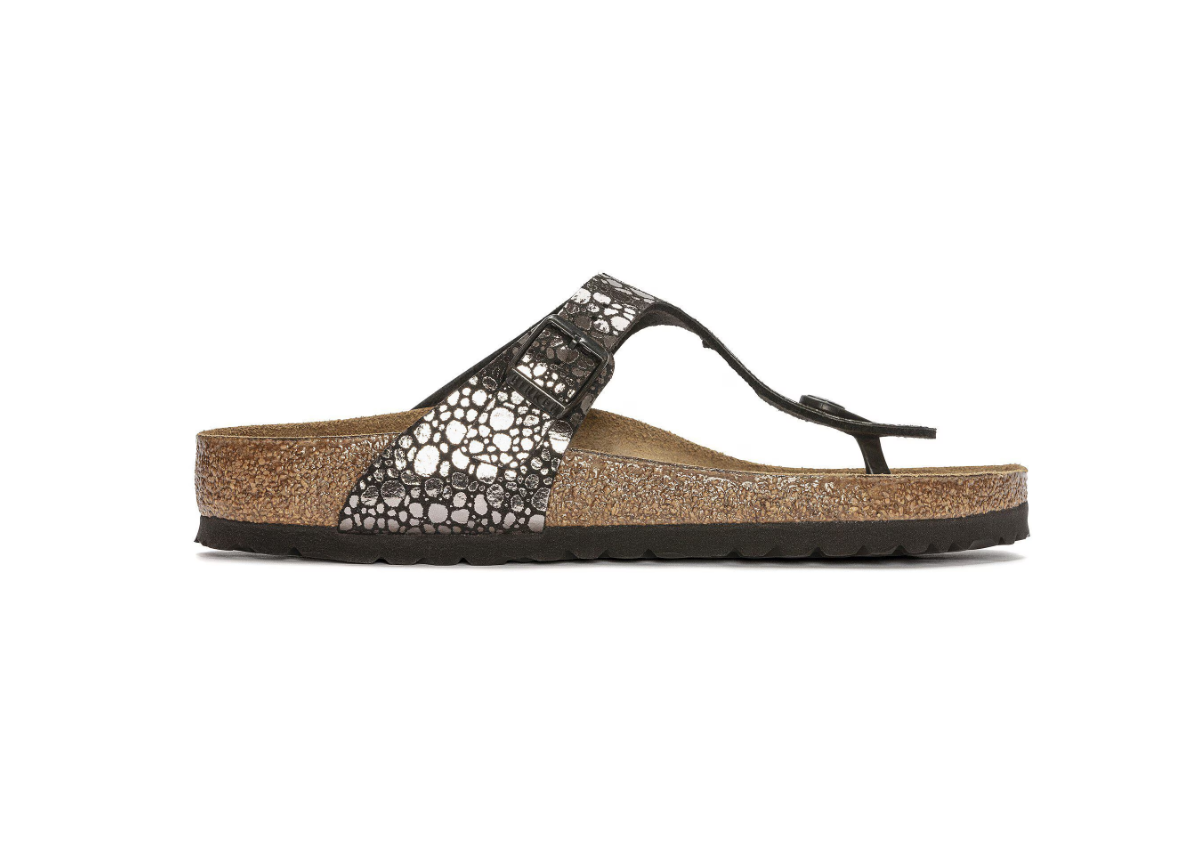 Birkenstock Gizeh Birko-Flor Metallic Stones Black Regular