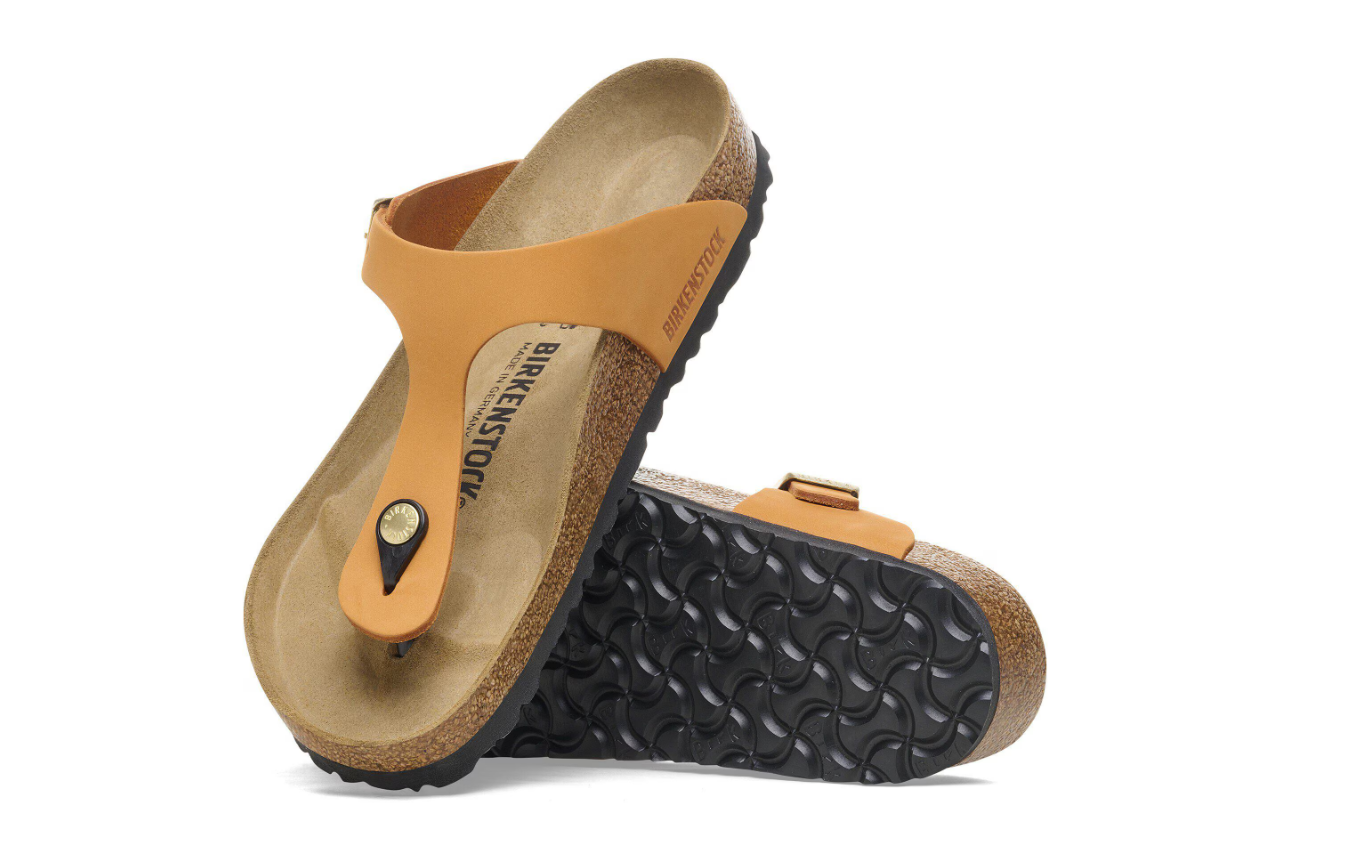 Birkenstock Gizeh Nubuck Leather Burnt Orange  Regular