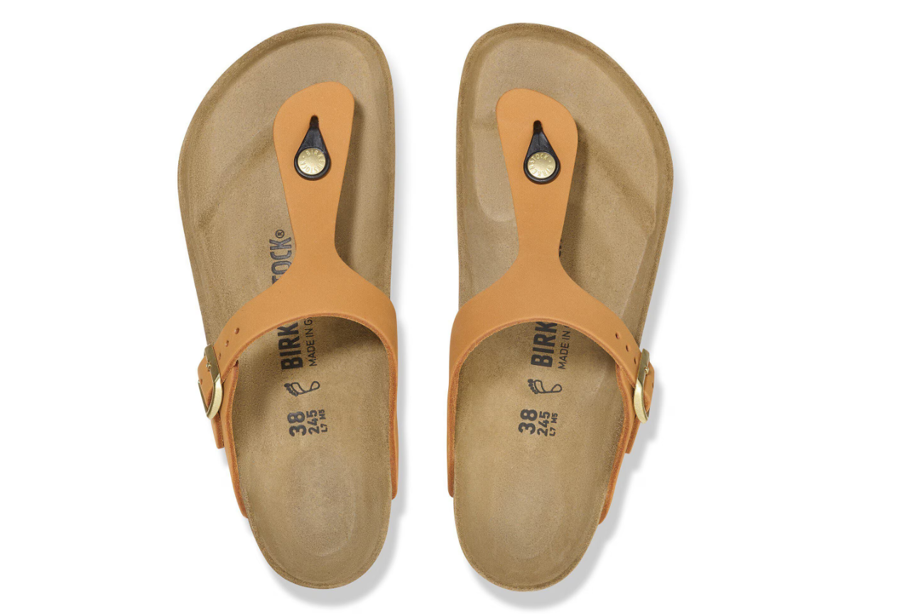 Birkenstock Gizeh Nubuck Leather Burnt Orange  Regular