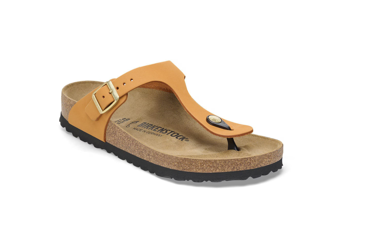 Birkenstock Gizeh Nubuck Leather Burnt Orange  Regular