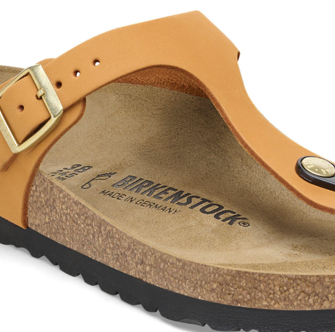 Birkenstock Gizeh Nubuck Leather Burnt Orange  Regular