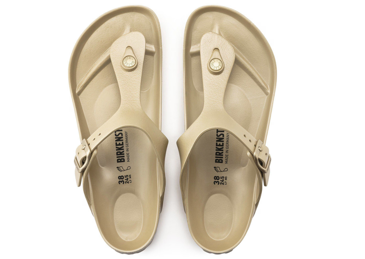 Birkenstock Gizeh Essentials EVA Glamour Gold Sandals   - Gold, Regular