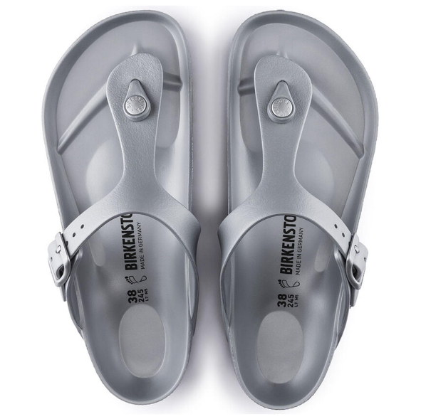 Birkenstock Gizeh Essentials EVA Metallic - Silver, Regular