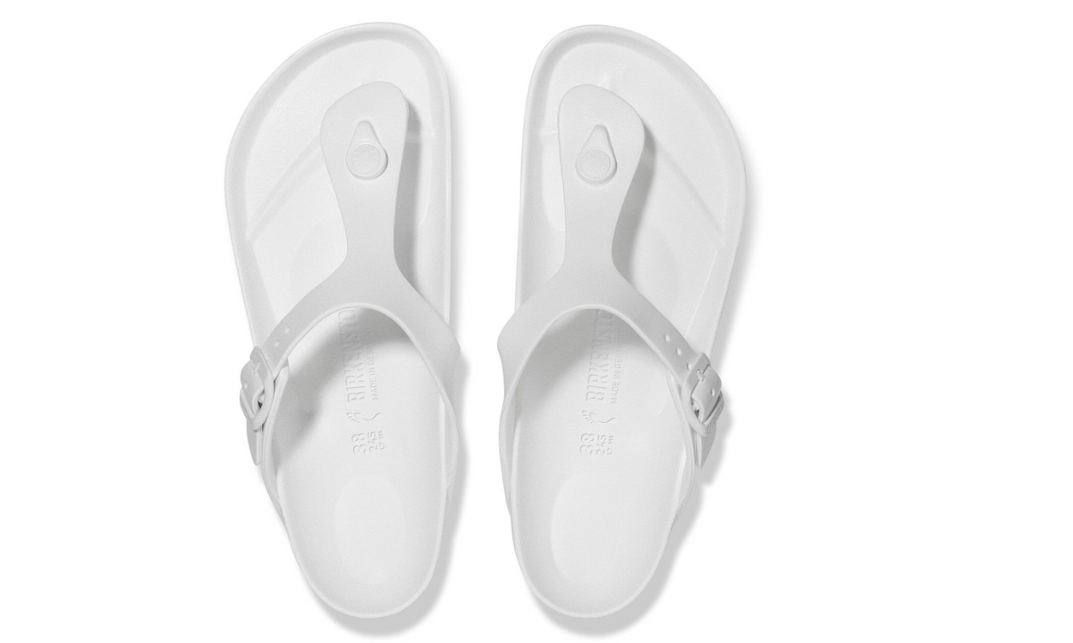 Birkenstock Gizeh Essentials EVA White Sandals - White, Regular