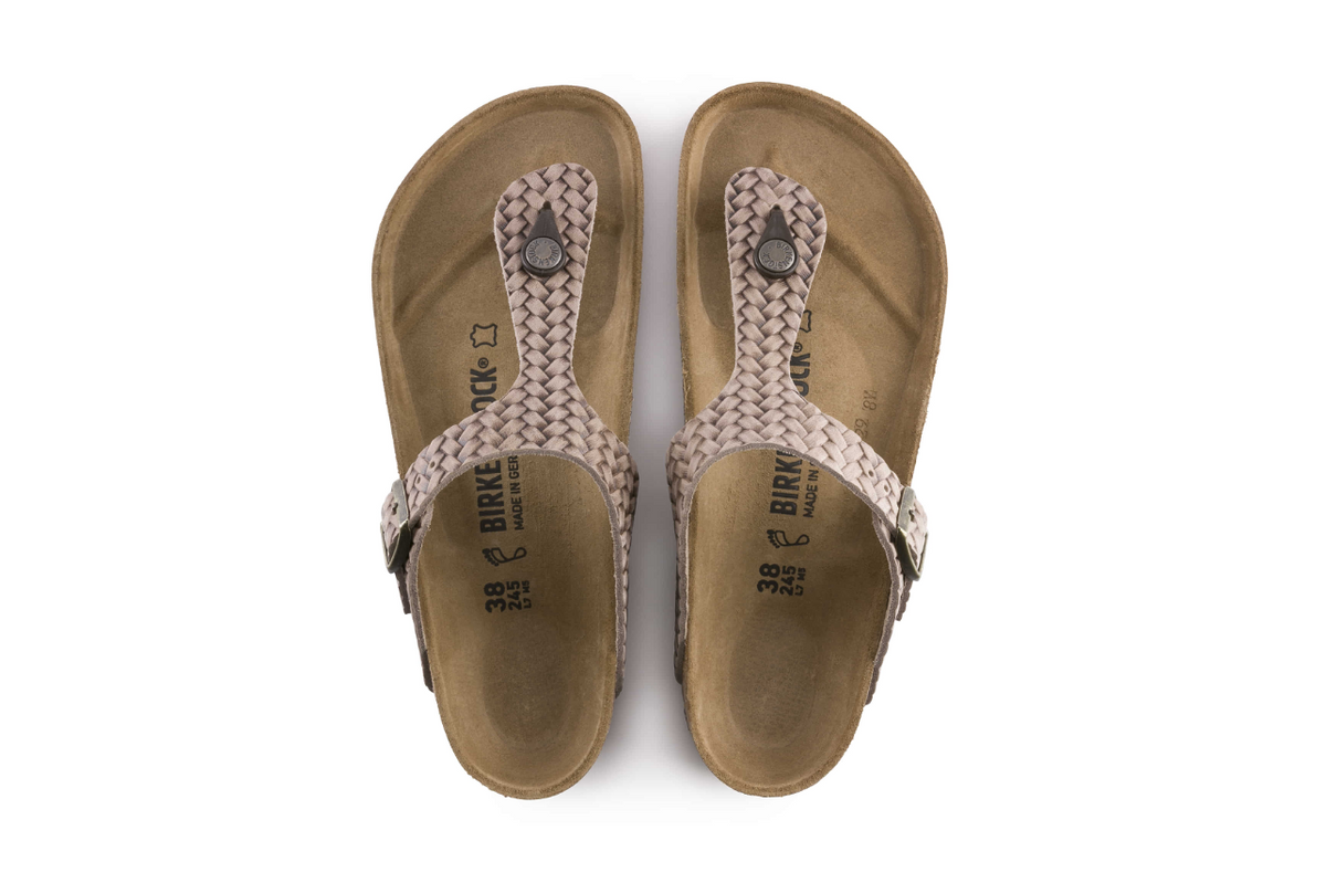 Birkenstock Gizeh Embossed Oiled Leather Tabacco  Regular