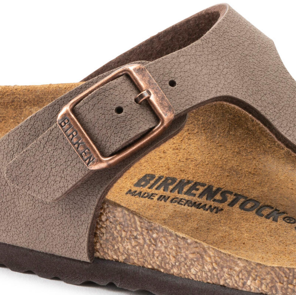 Birkenstock Gizeh Kids Birkibuc Mocha  Narrow